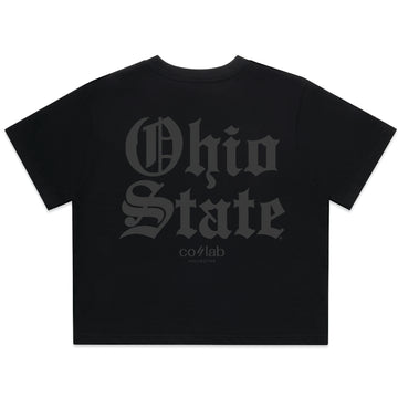 Gothic Print Classic Crop Tee