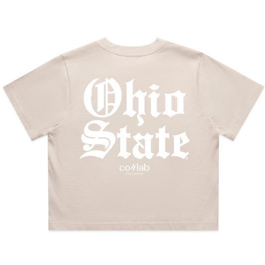 Gothic Print Classic Crop Tee