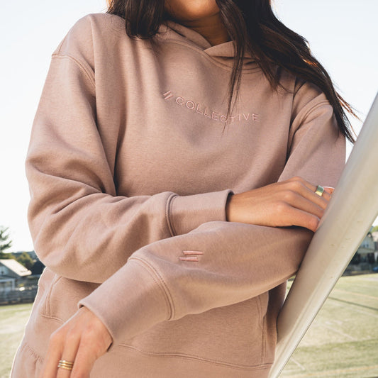 Co//lab Off-Duty Hoodie in Hazy Pink