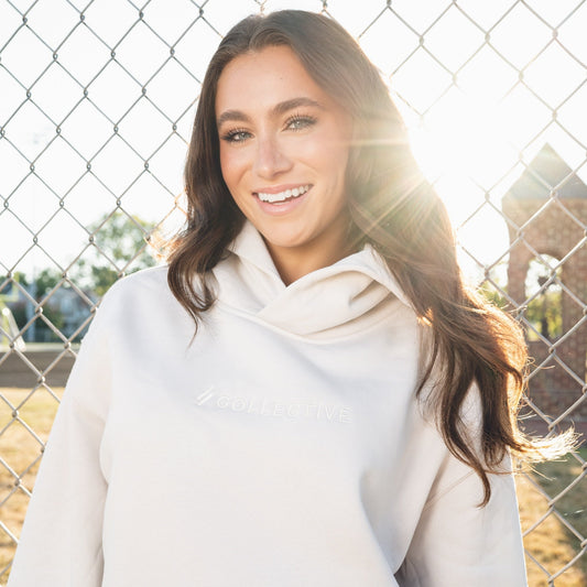 Co//lab Off-Duty Hoodie in Bone