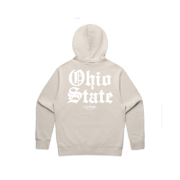 Ohio State Women's Oversized Gothic Print Hoodie